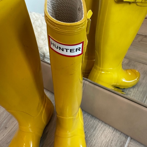 Hunter Yellow Women's Winter & Rain Boots - Picture 2 of 4